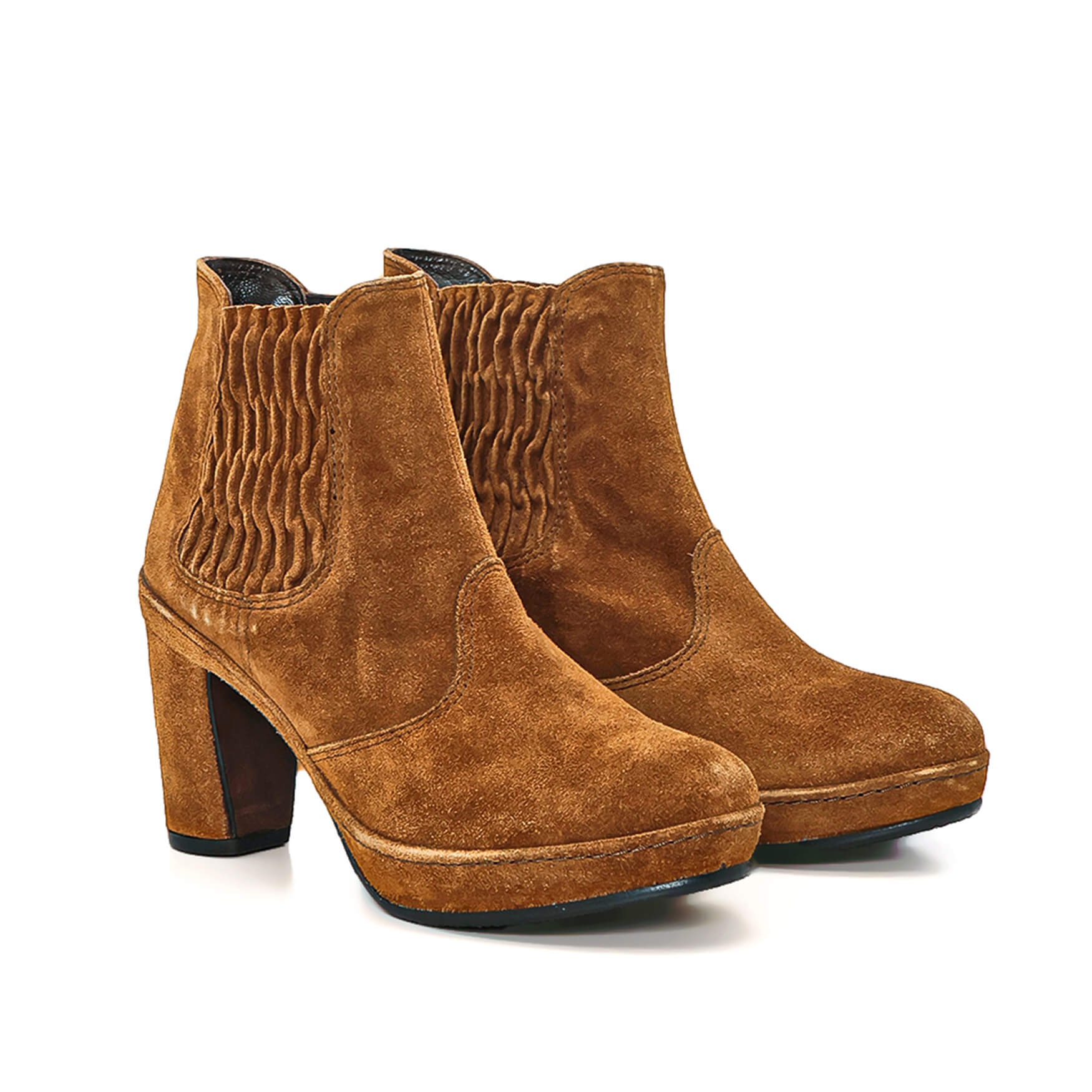 Homers Sagueto - Tabac Suede Booties 